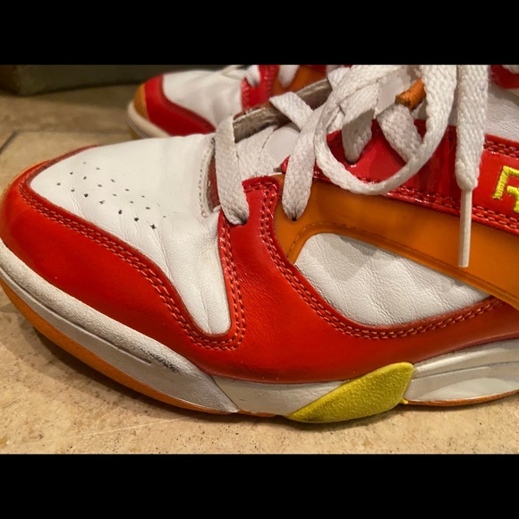 Vintage 1989 Orange Reebok Court Victory pump Sz 9 - Picture 9 of 12